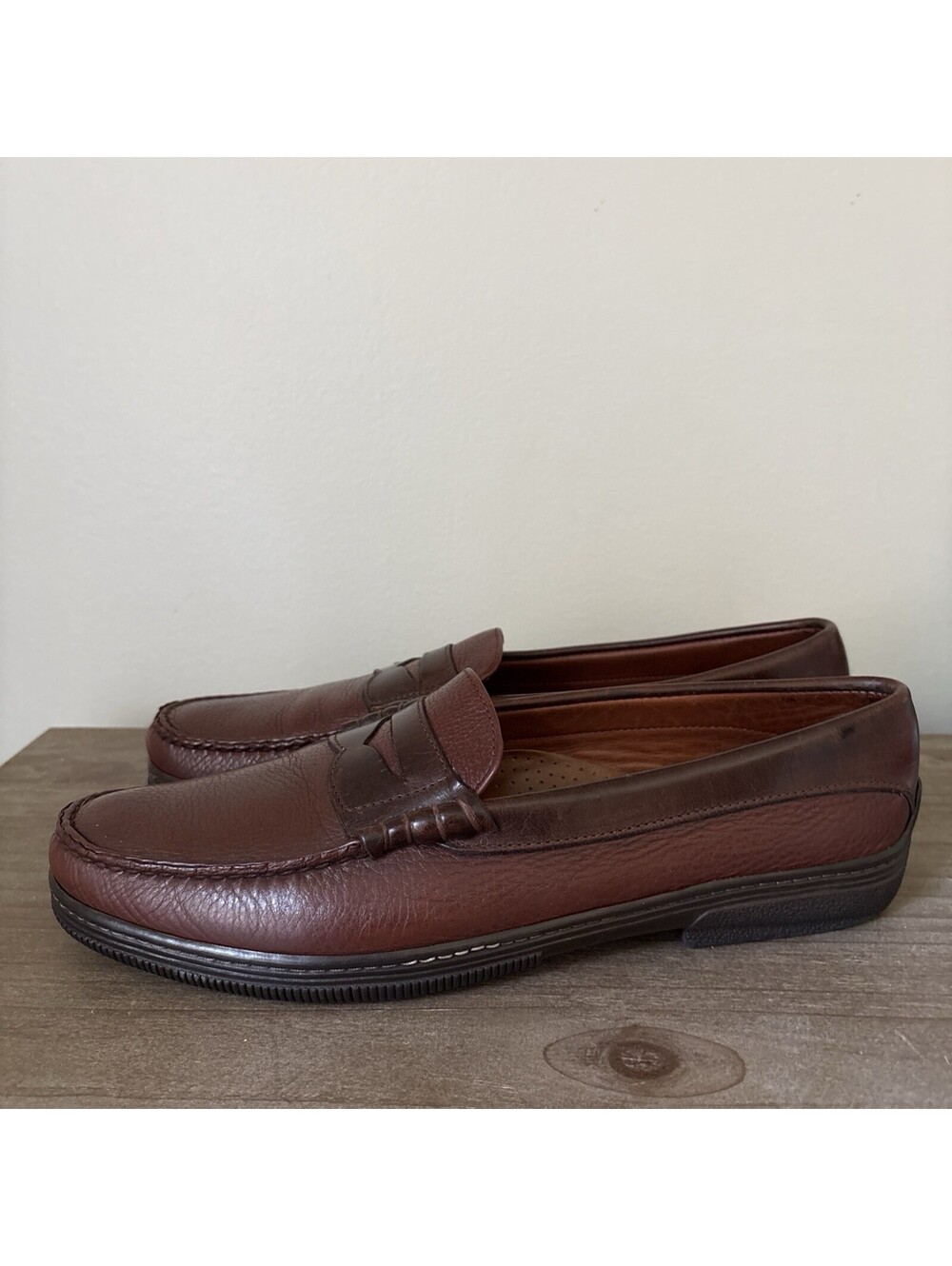 Allen Edmonds Lagrange Pebbled Leather Driving Loafers Mens Shoes 12 View 5